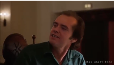 Jim Carrey appears in a The Shining scene instead of Jack Nicholson